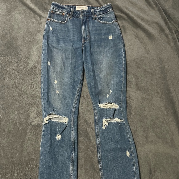 Abercrombie The Mom High Rise Curve Love size 24 R - Picture 1 of 3